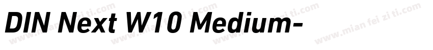 DIN Next W10 Medium字体转换